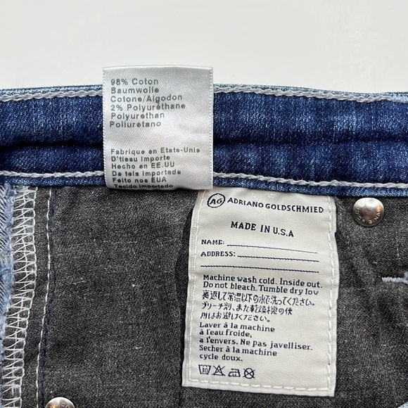 Ag Adriano Goldschmied The Zip Up Legging Ankle Size 30R - Picture 12 of 16